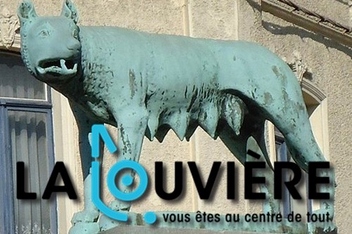 La Louvière secteur de la construction - louve et logo La Louvière